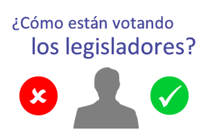 ¿Cómo están votando los legisladores?
